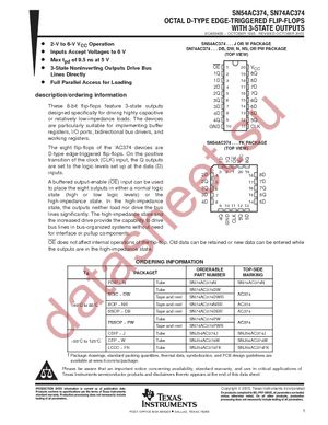 SN74AC374DBRE4 datasheet  